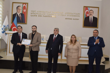 Yeni Azərbaycan Partiyası Quba rayon təşkilatı tərəfindən bu il gənclər arasında Ümumilli Lider Heydər Əliyev irsinin öyrənilməsi ilə bağlı məşğələlərə yekun vurulub.