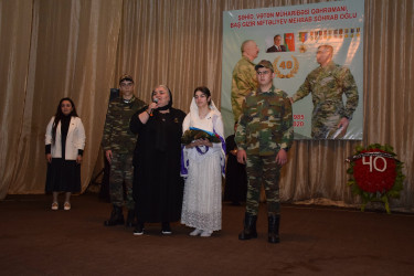 Vətən Müharibəsi Qəhrəmanı Mehrab Niftəliyevin 40 illiyi münasibətilə “Qəhrəmanlıq dastanı" adlı anım tədbiri keçirilmişdir.