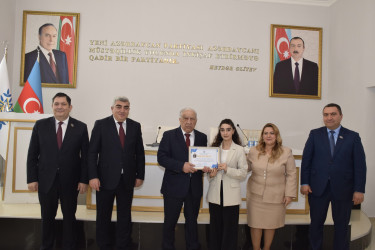 Yeni Azərbaycan Partiyası Quba rayon təşkilatı tərəfindən bu il gənclər arasında Ümumilli Lider Heydər Əliyev irsinin öyrənilməsi ilə bağlı məşğələlərə yekun vurulub.