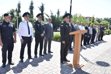 Qubada həqiqi hərbi xidmətə yola salınan çağırışçıların təntənəli yolasalma mərasimi keçirilib.