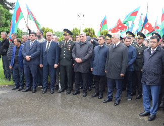 Birinci Qarabağ müharibəsində itkin düşmüş şəhid Elşən Ərzumanovun dəfn mərasimi olub.