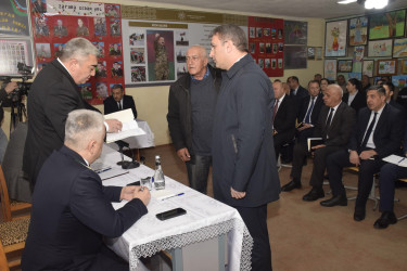 Amsar kəndində səyyar vətəndaş qəbulu keçirilib.