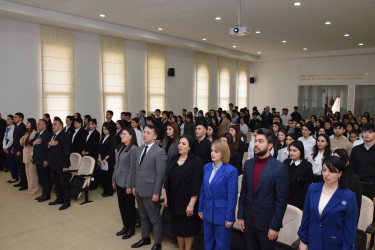 2 Fevral – Azərbaycan Gəncləri Gününə həsr olunmuş “Gələcəyin Memarları” adlı tədbir keçirilmişdir.