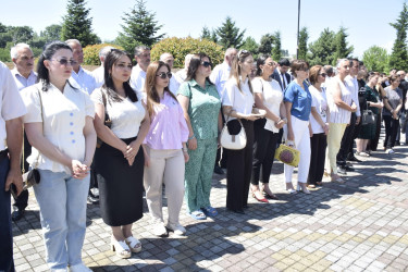 Qubada həqiqi hərbi xidmətə yola salınan çağırışçıların təntənəli yolasalma mərasimi keçirilib.