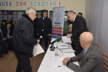 Amsar kəndində səyyar vətəndaş qəbulu keçirilib.