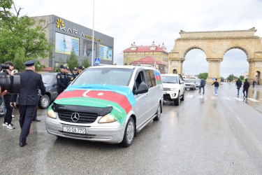 Birinci Qarabağ müharibəsində itkin düşmüş şəhid Elşən Ərzumanovun dəfn mərasimi olub.