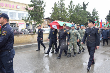 Birinci Qarabağ müharibəsində itkin düşmüş şəhid Elşən Ərzumanovun dəfn mərasimi olub.