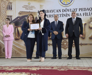 ADPU-nun Quba filialında 31-ci məzun buraxılışı münasibətilə təntənəli mərasim keçirilib.
