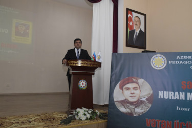 “Vətən üçün şəhid oldum” adlı kitabın təqdimatı keçirilmişdir.