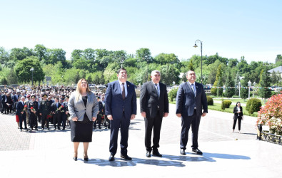 Ümummilli Lider Heydər Əliyevin anadan olmasının 102-ci ildönümü ilə əlaqədar Ulu Öndərin Quba şəhərindəki adını daşıyan mədəniyyət və istirahət parkındakı abidəsi ziyarət edilib.