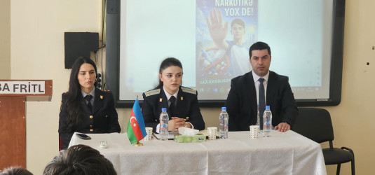 "Gələcəyini qoru, Narkotikə Yox De" adlı maarifləndirici silsilə tədbirlər keçirilmişdir.