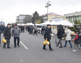 “Quba Meydanı” parkının qarşısında bayram yarmarkası keçirilir.