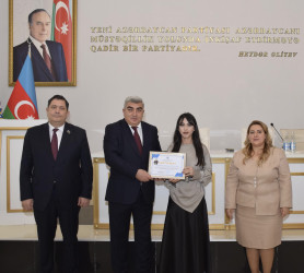 Yeni Azərbaycan Partiyası Quba rayon təşkilatı tərəfindən bu il gənclər arasında Ümumilli Lider Heydər Əliyev irsinin öyrənilməsi ilə bağlı məşğələlərə yekun vurulub.