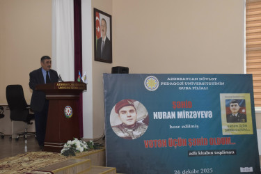 “Vətən üçün şəhid oldum” adlı kitabın təqdimatı keçirilmişdir.