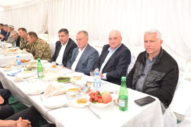 Şəhid Elşən Ərzumanovun üç mərasimi təşkil olunub.