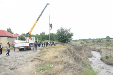 Rayon rəhbərliyi sel sularının yaratdığı fəsadlarla yerində tanış olmuşdur.