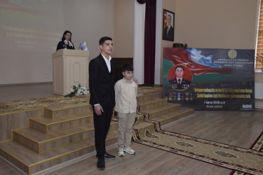 Vətən müharibəsi şəhidi, kapitan Məlikov Aqil Niyaz oğlunun xatirəsinə həsr olunmuş “Vətənə sədaqətin və hərbi şərəfin rəmzi olan həyat: Şəhid kapitan Aqil Məlikovun qəhrəmanlıq yolu” adlı anım tədbiri keçirilmişdir.