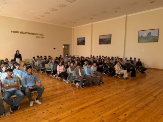 "Gələcəyini qoru, Narkotikə Yox De" adlı maarifləndirici silsilə tədbirlər keçirilmişdir.