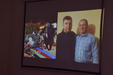 Quba Rayon Tarix-Diyarşünaslıq Muzeyinin akt zalında 44 günlük Vətən Müharibəsi şəhidi Hacıyev Aydəmir Sənan oğlunun xatirəsinə həsr olunmuş tədbir keçirilmişdir.