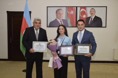 Ali təhsil müəssisələrinə yüksək balla qəbul olunan məzunlarla görüş keçirildi.