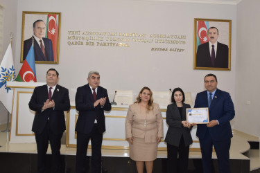 Yeni Azərbaycan Partiyası Quba rayon təşkilatı tərəfindən bu il gənclər arasında Ümumilli Lider Heydər Əliyev irsinin öyrənilməsi ilə bağlı məşğələlərə yekun vurulub.