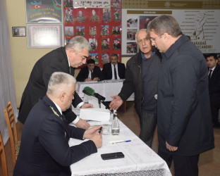 Amsar kəndində səyyar vətəndaş qəbulu keçirilib.