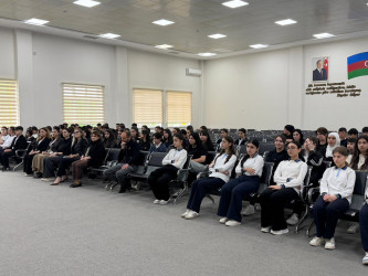 "Gələcəyini qoru, Narkotikə Yox De" adlı maarifləndirici silsilə tədbirlər keçirilmişdir.