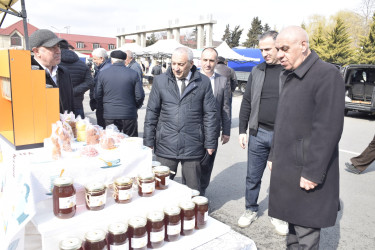 “Quba Meydanı” parkının qarşısında Novruz və Ramazan bayramları münasibətilə yarmarka fəaliyyətə başlayıb.