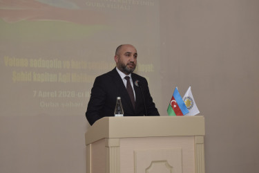 Vətən müharibəsi şəhidi, kapitan Məlikov Aqil Niyaz oğlunun xatirəsinə həsr olunmuş “Vətənə sədaqətin və hərbi şərəfin rəmzi olan həyat: Şəhid kapitan Aqil Məlikovun qəhrəmanlıq yolu” adlı anım tədbiri keçirilmişdir.